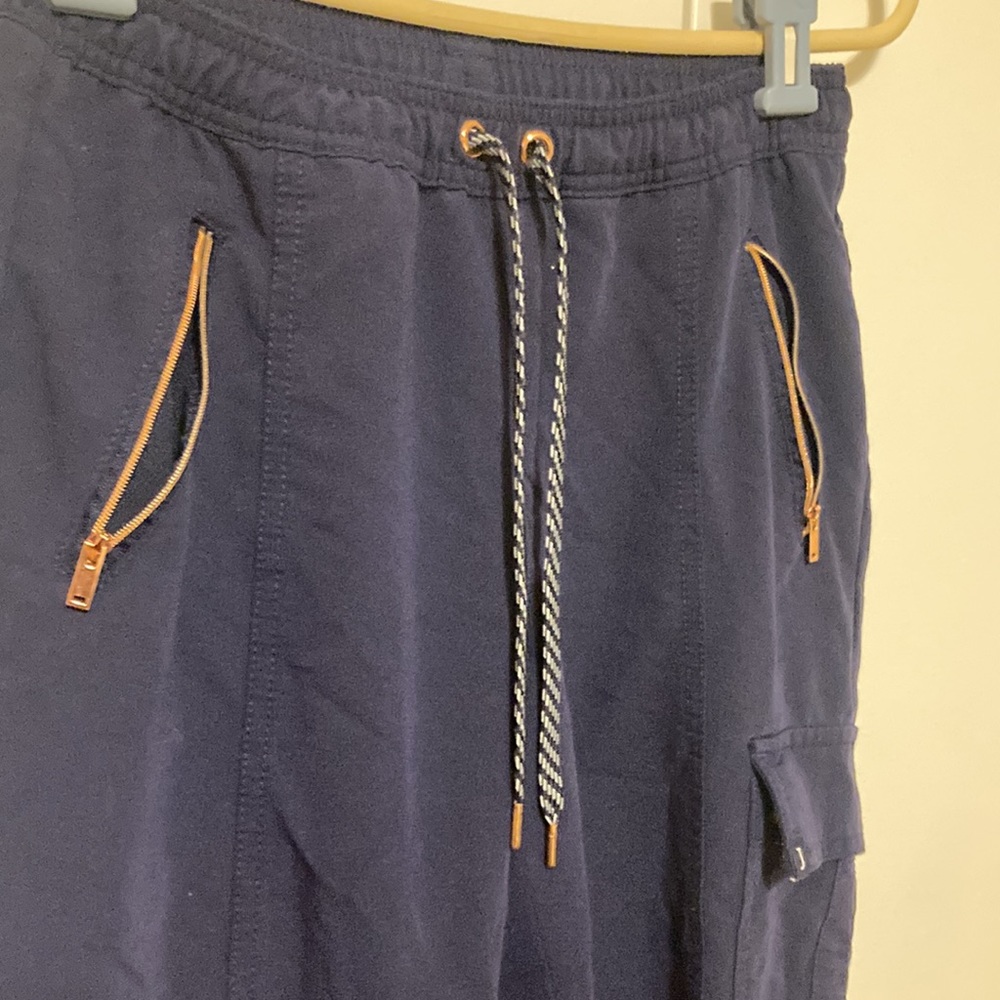 JAANUU Women’s Rose Zip Essentials Jogger Navy Blue Color Size Small - Picture 5 of 13